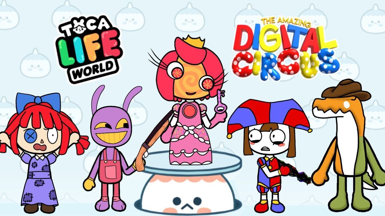 All NEW Characters  to The Amazing Digital Circus in Toca Life World | Pomni vs Princess Loolilalu