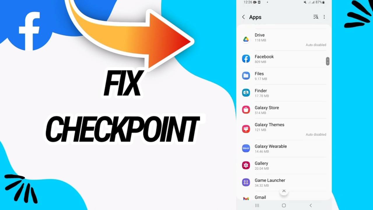 How To Fix And Solve Checkpoint On Facebook App