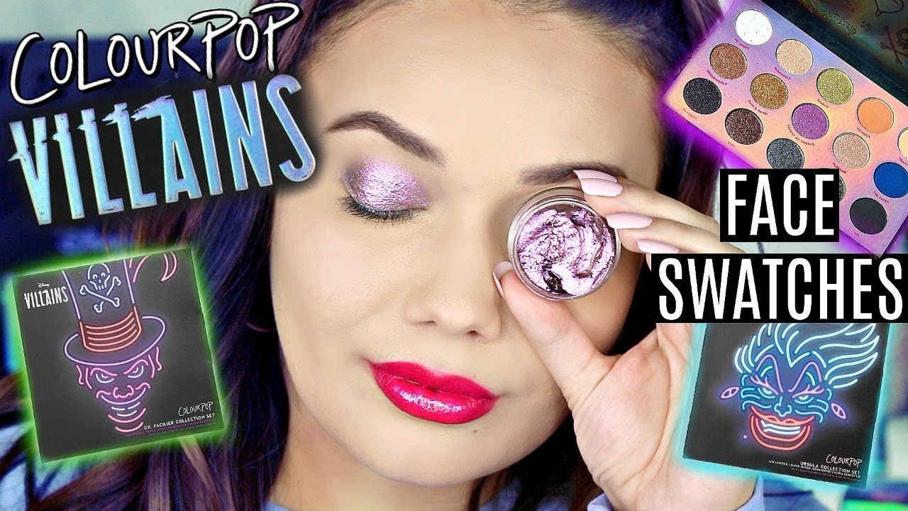 COLOURPOP Disney Villains Collection | FULL FACE SWATCHES