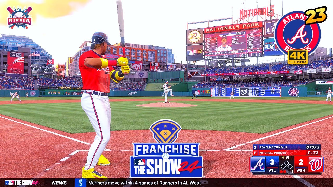 MLB The Show 24 Atlanta Braves vs Washington Nationals | Franchise #23 - Gameplay PS5 4K 60fps