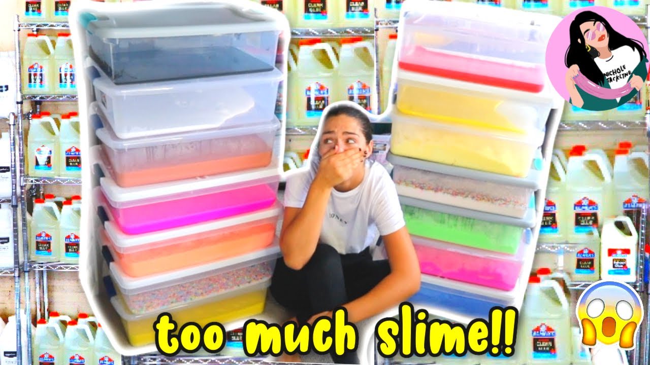 Restock my Slime Shop With me! * i made wayyyy too much slime*
