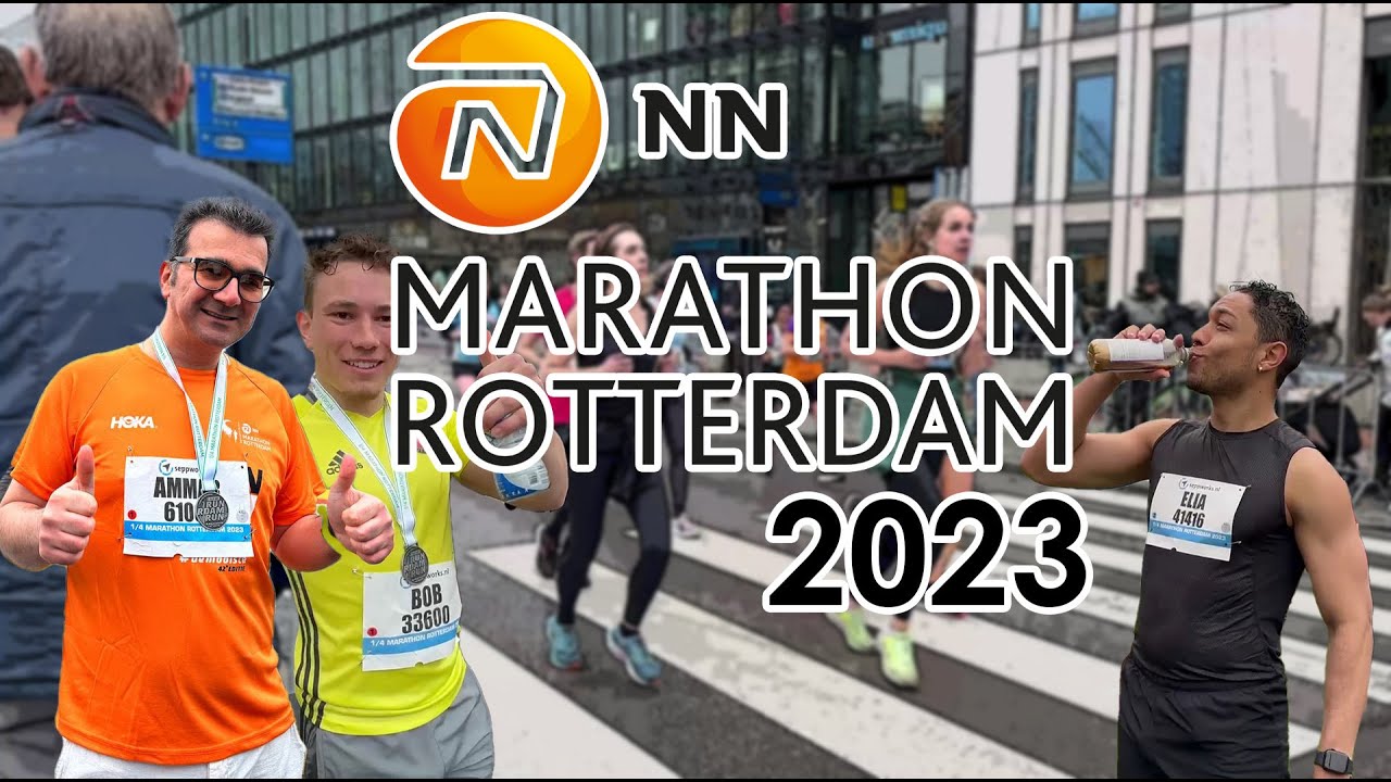 Marathon Rotterdam 2023: Runner's POV, Roaring Fans, and Rotterdam's Iconic Landmarks 4K