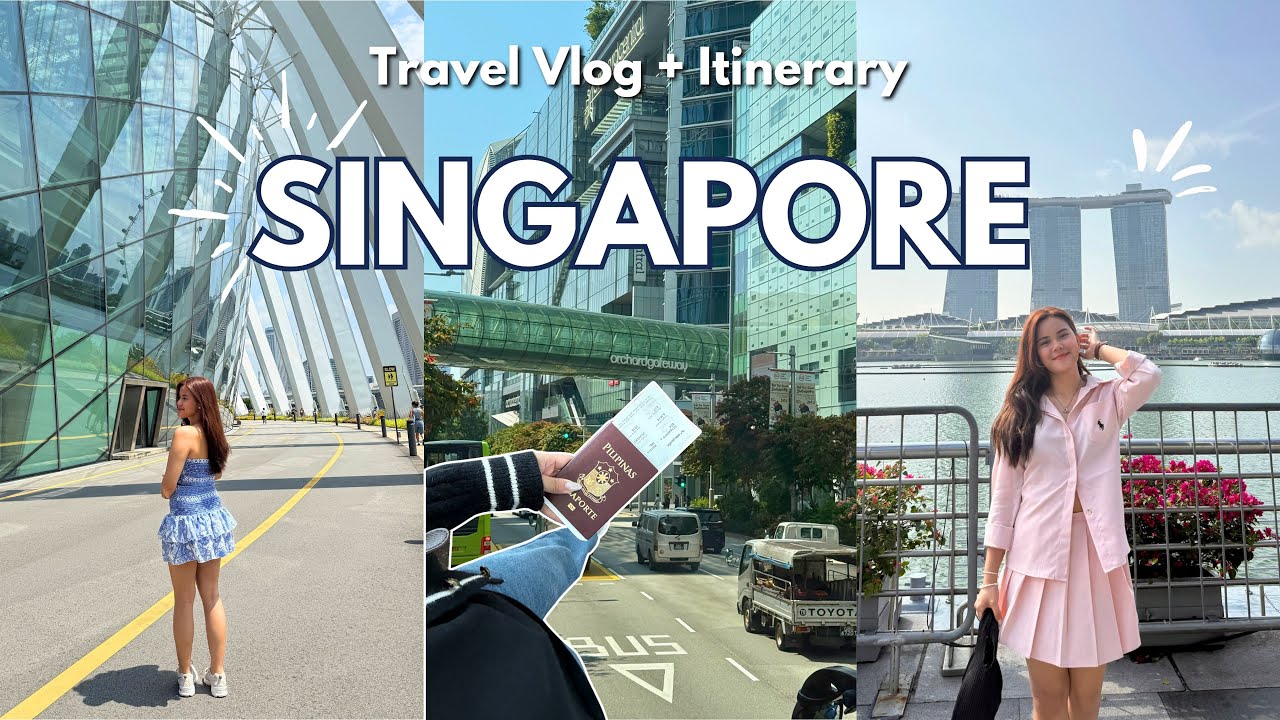SINGAPORE VLOG 🇸🇬 | Lots of exploring, marina bay sands, merlion, and fireworks! ✨