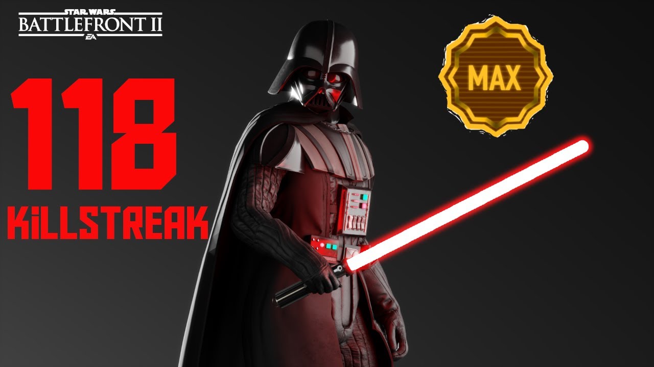 Star Wars Battlefront 2 - Fallen Order DARTH VADER (MAX LEVEL 1000) 118 Killstreak