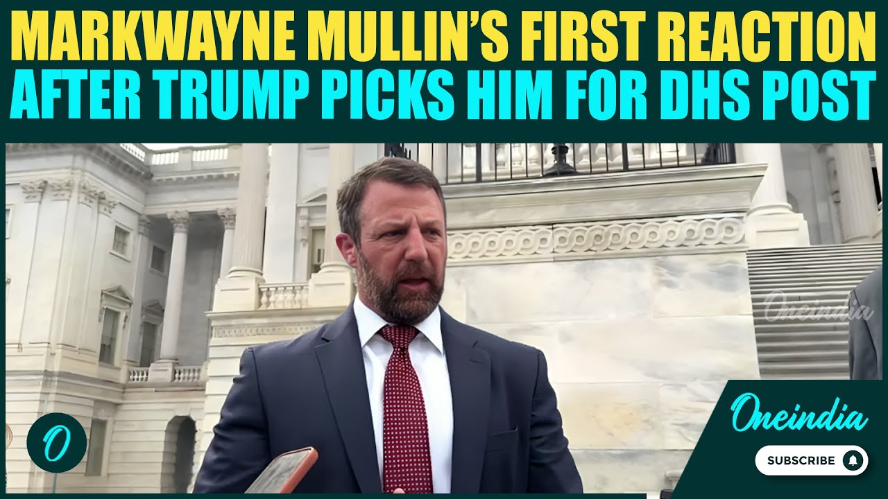 Markwayne Mullin’s FIRST REACTION After PICKED as DHS Secy By Trump Replacing Kristi Noem | US News