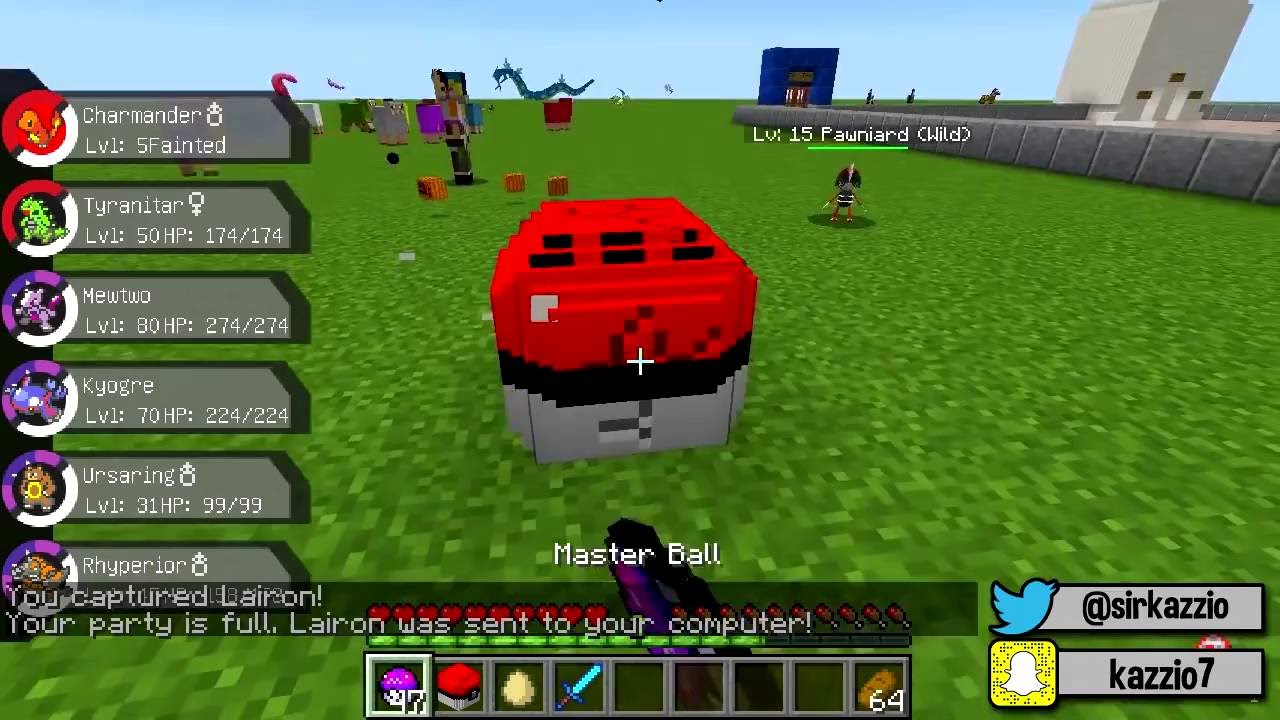 Minecraft: LUCKY PIXELMON - DOIS KYOGRES DESTRUINDO A EQUIPA INTEIRA!!