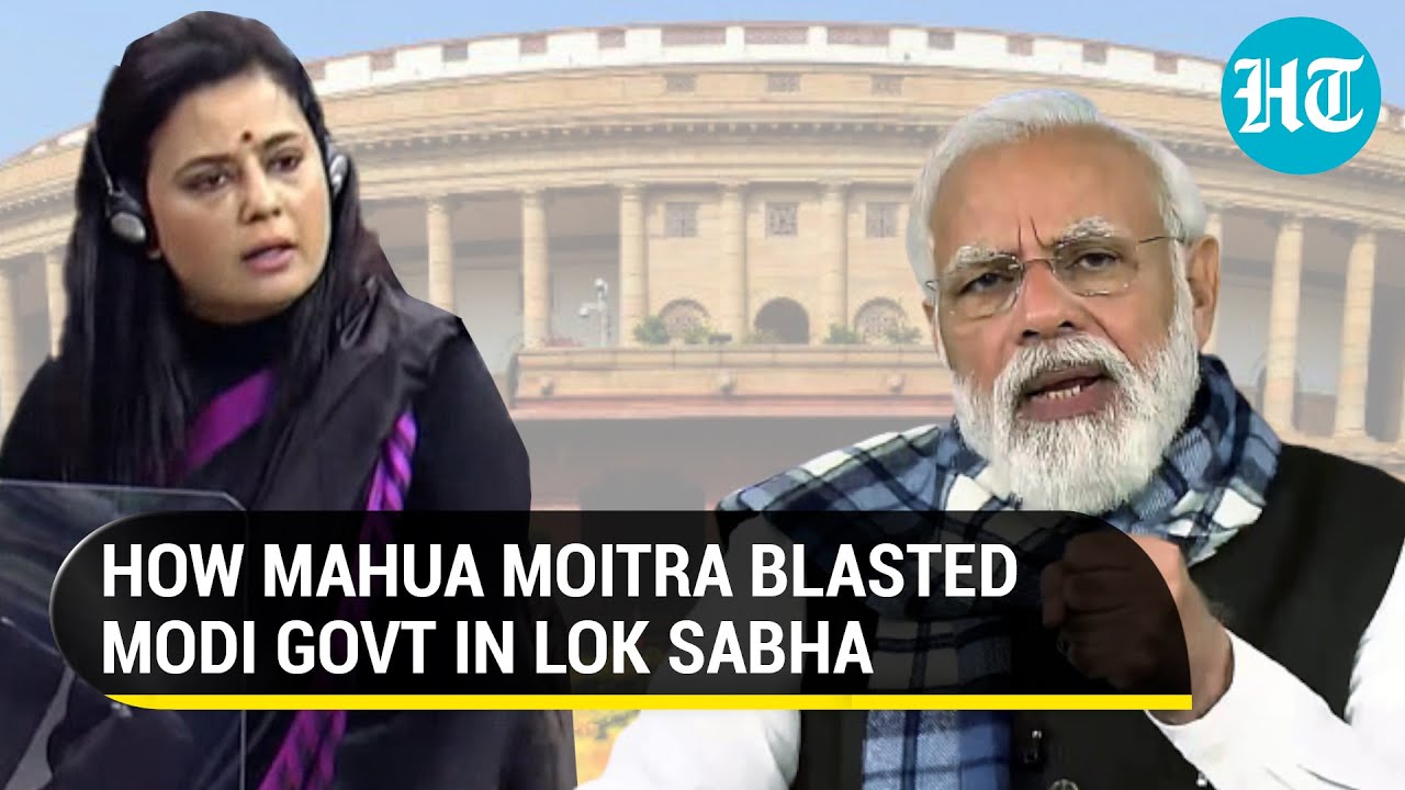 'Fearful of future, altering history': Watch how TMC's Mahua Moitra teared into Modi govt