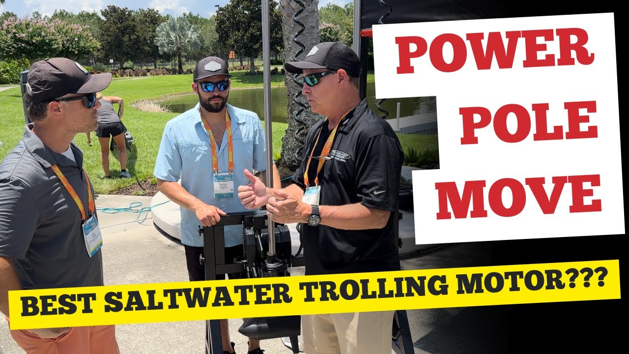 Power Pole Move “Long Shaft” Model Trolling Motors- New Product First Look ICAST 2024 On The Water