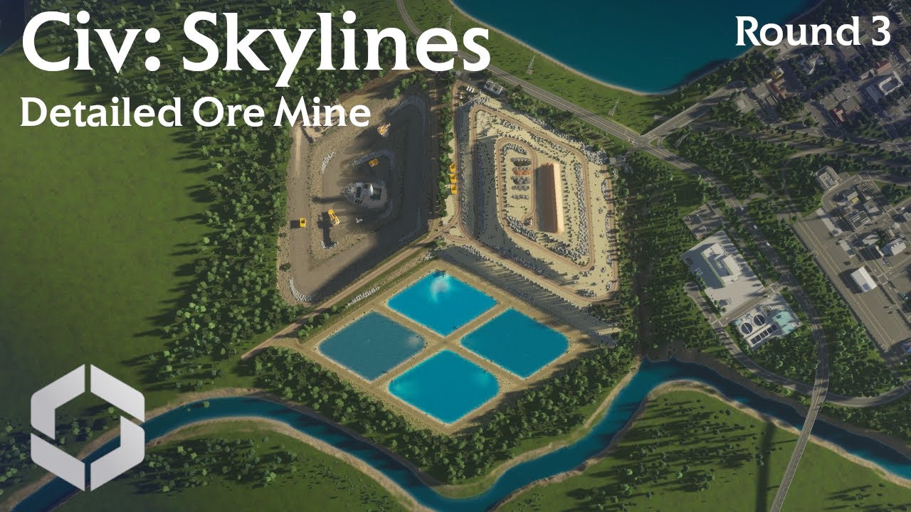 Detailing a Functional Ore Mine | Civ: Skylines | Round 3