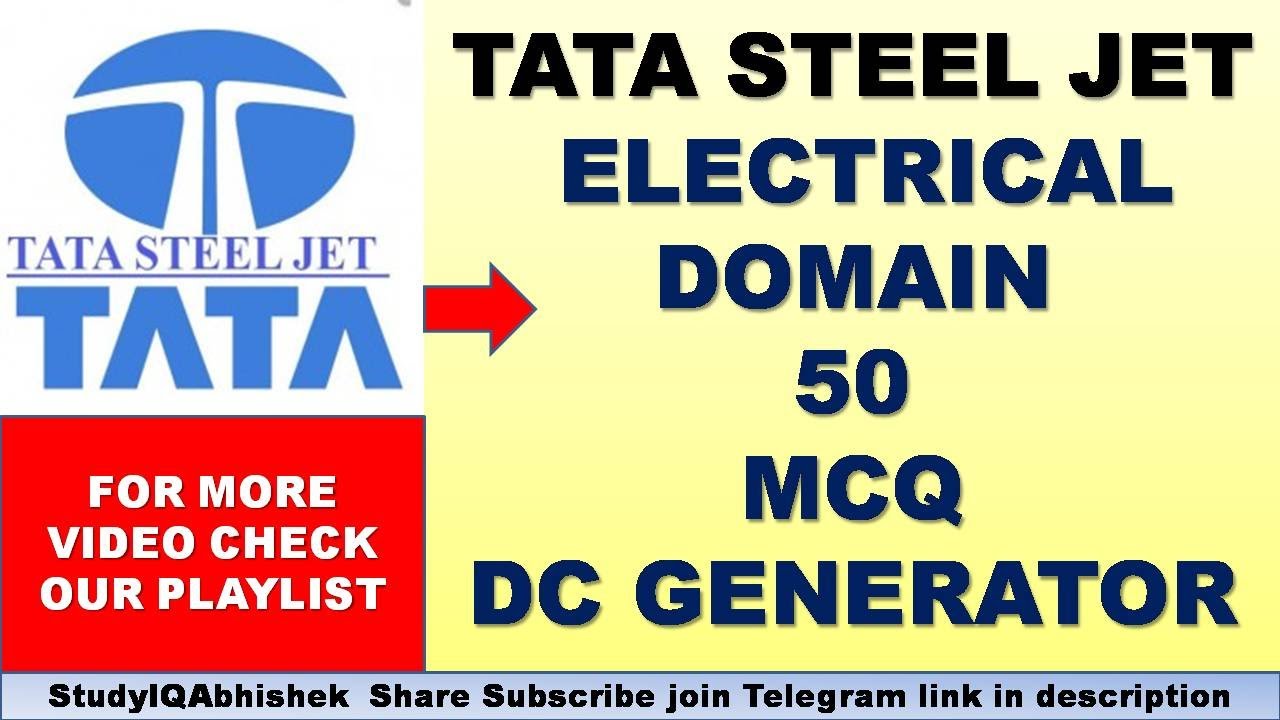 TATA STEEL JET || MCQ FOR DOMAIN ELECTRICAL || JUNIOR ENGINEER EXAM || StudyIQAbhishek