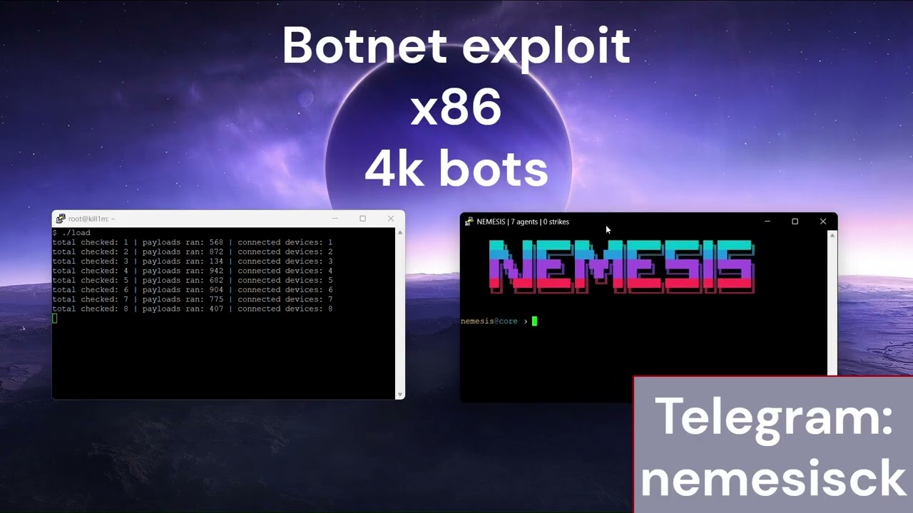 x86 exploit best load powerful bots scan bots mirai botnet