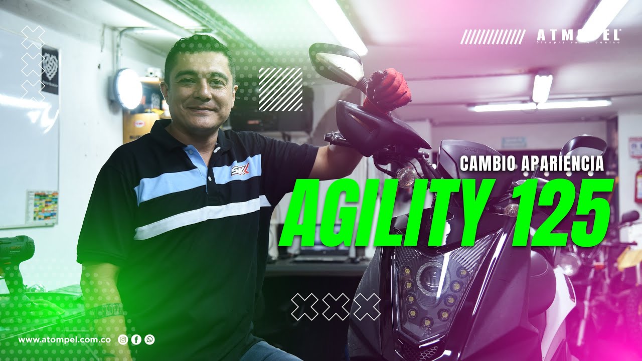 Cambiamos la apariencia de esta motocicleta Agility 125