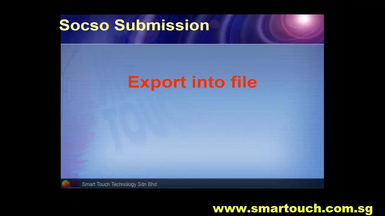 Malaysia Payroll tutorial : Mypay Payroll Software - How to process monthly SOCSO SUBMISSION.