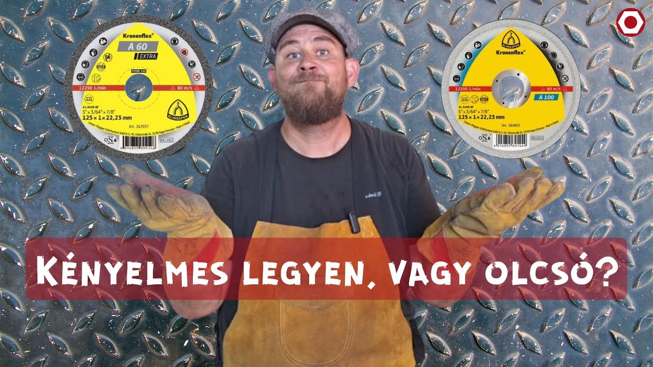 Klingspor A60 Extra, és A100 teszt