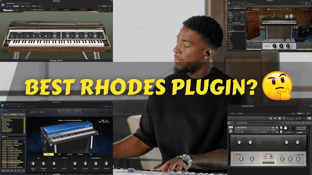 RHODES VST BATTLE — Rhodes против Keyscape против Kontakt против Universal Audio (МНОГО ИГР)