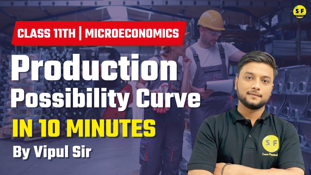 Production possibility curve in 10 Minutes Class 11th Microeconomics with Vipul Sir