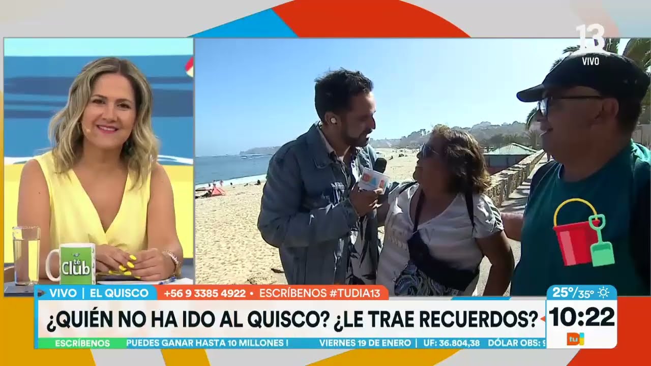 Tu Día on Tour llegó hasta la playa del Quisco | Tu Día | Canal 13