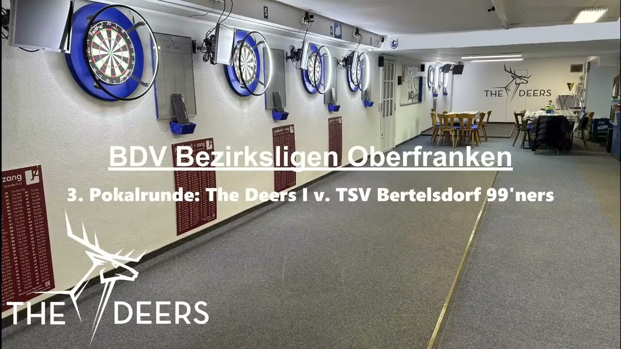 2026-01-09 Darts: 3. Pokalrunde BDV Oberfranken - The Deers I v. TSV Bertelsdorf 99'ners