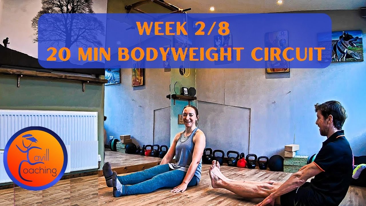 Body weight workouts. Week 2 of 8 - Circuit session
