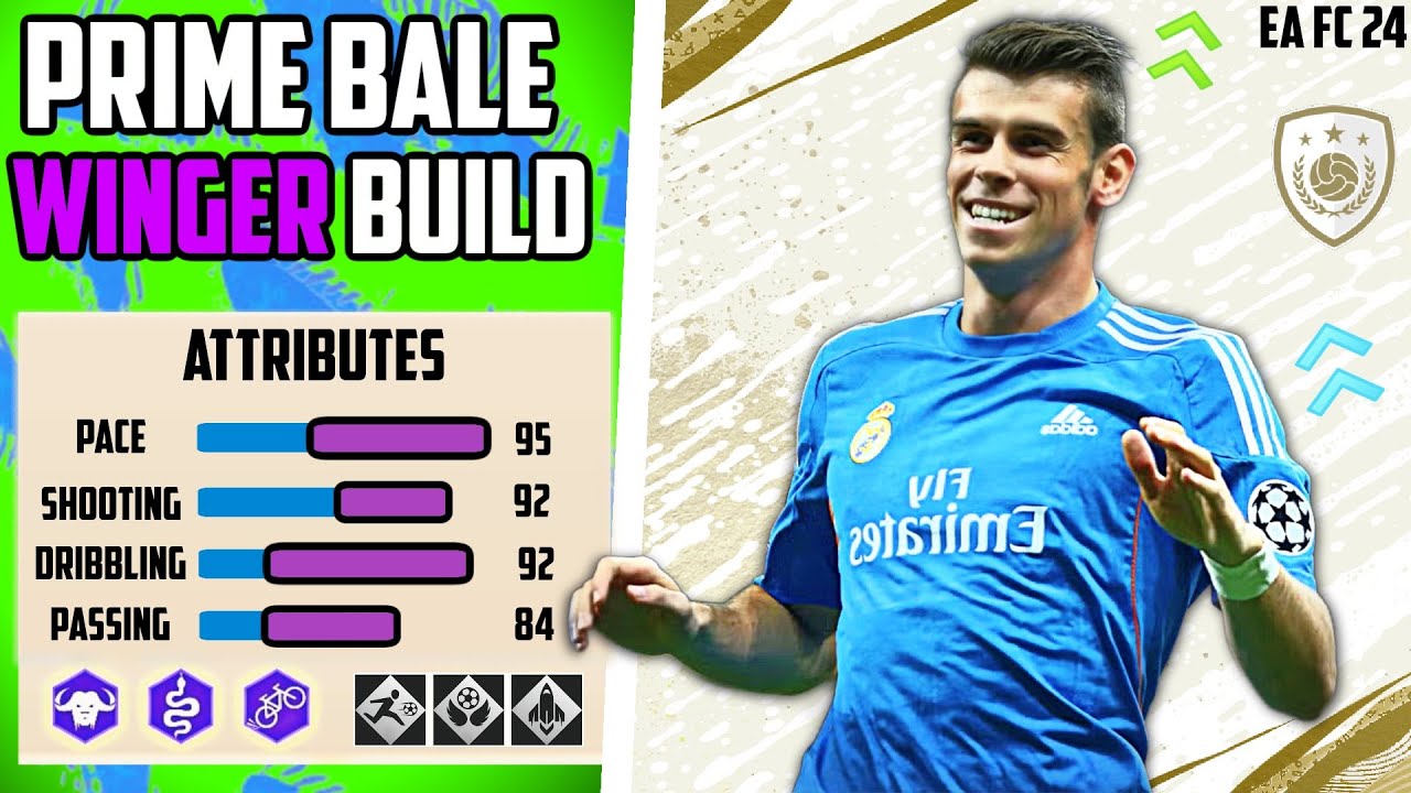 THE GOLFER! *ICONIC* BEST PRIME BALE WINGER BUILD EA FC 24 Pro Clubs