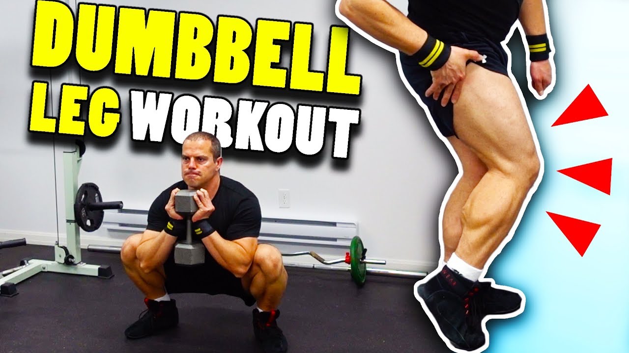Home Gym Dumbbell Leg Workout - how to build legs at home