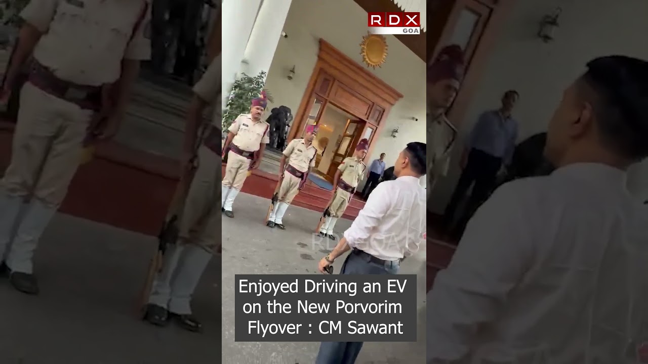 Enjoyed Driving an EV on the New Porvorim Flyover : CM Pramod Sawant