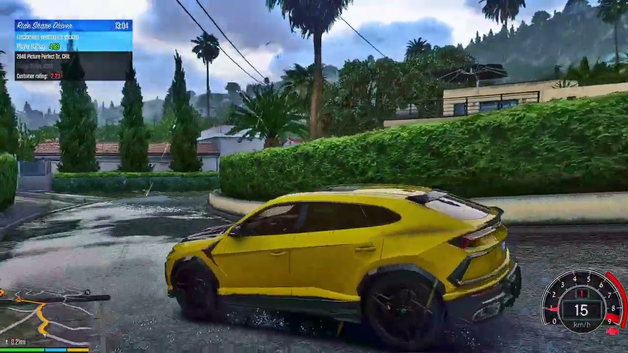 GTA 5 - Calm and Realistic Taxi Driving Job in 2026 URUS PART-2 | 4K Gameplay | MJGAMEZ