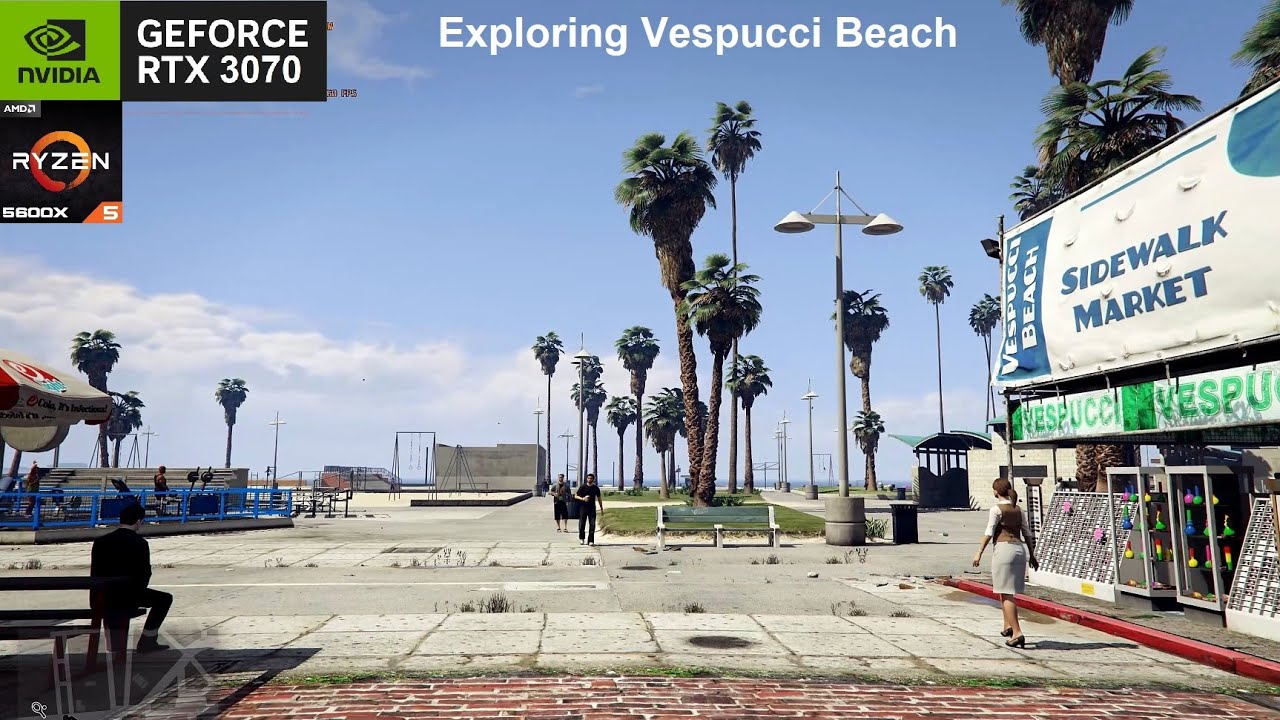 GTA V - Exploring Vespucci Beach