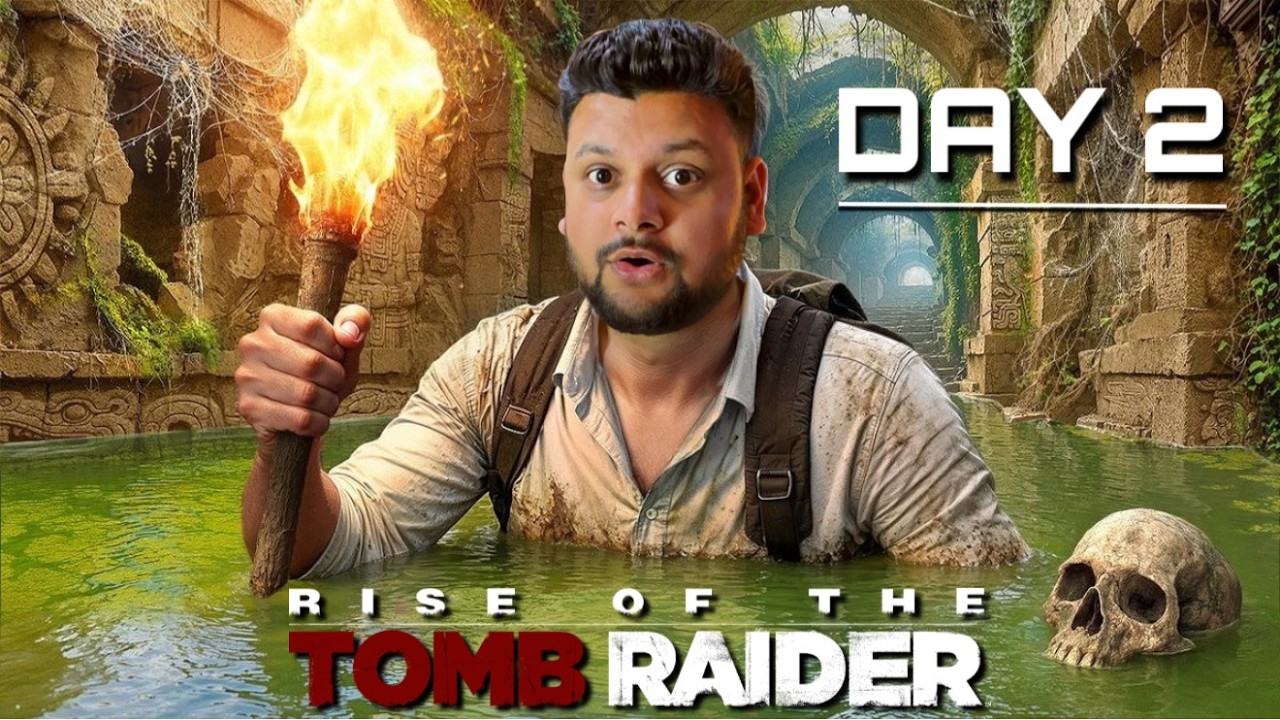 Lara Croft’s Dangerous Journey 🔥 | Day 2 | Rise of the Tomb Raider Live | Hindi Gameplay