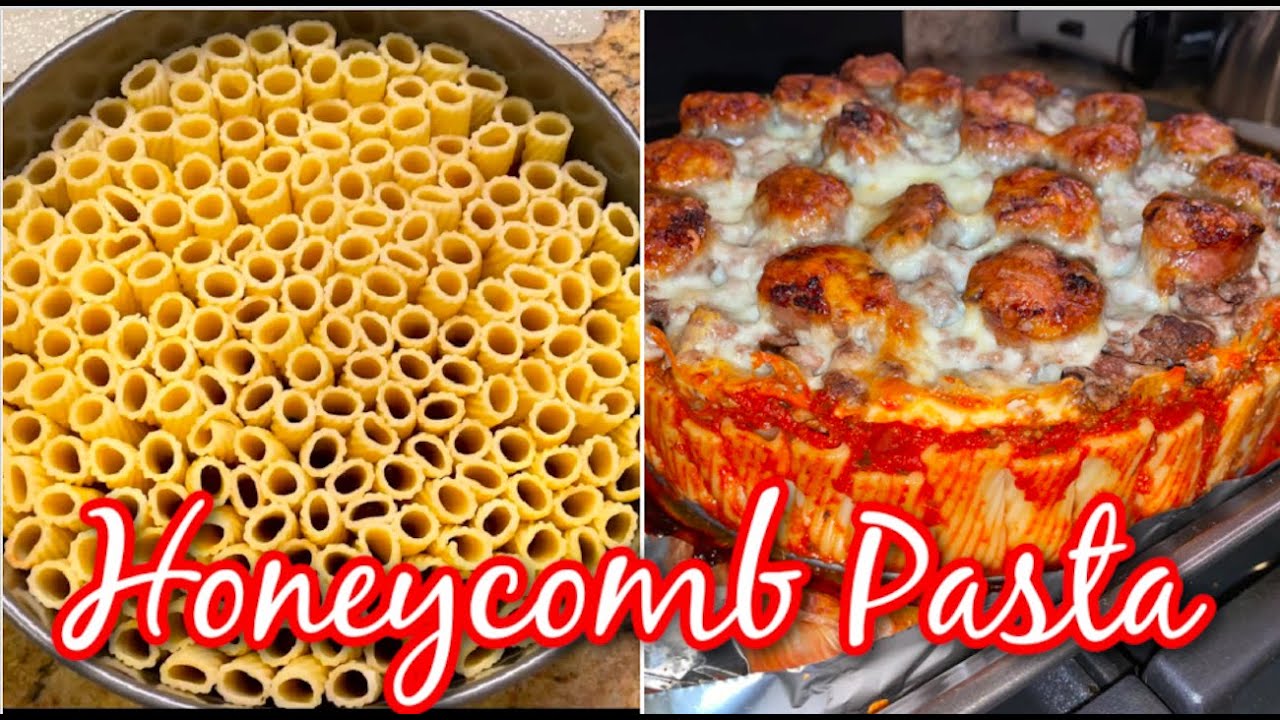 Honeycomb Pasta Recipe - Tiktok Pasta (ricotta and spinach)