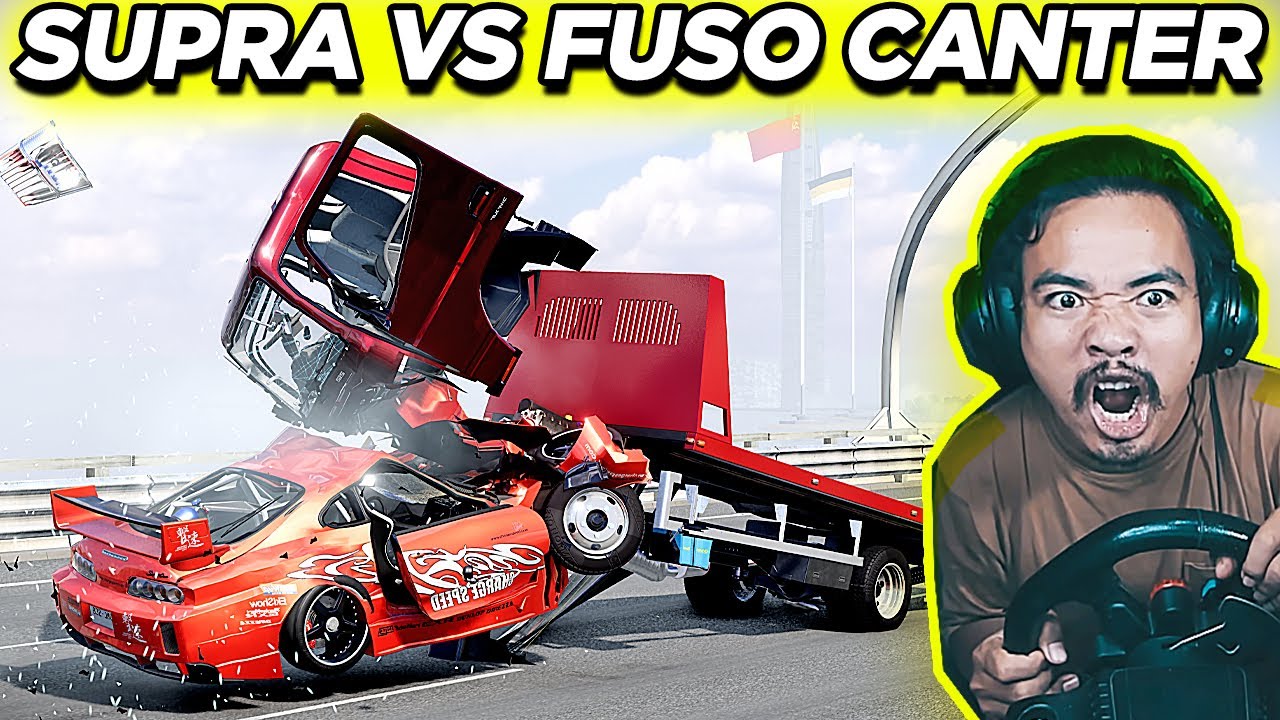 🔥Tabrakan Maut Supra Vs Truk Fuso | Realistis Parah Di BeamNG.drive!