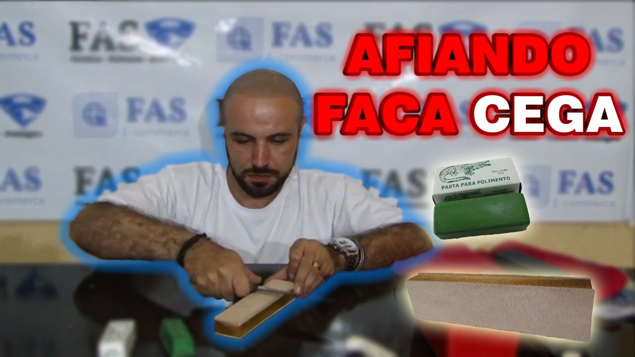 COMO AFIAR FACA CEGA COM STROP DE COURO