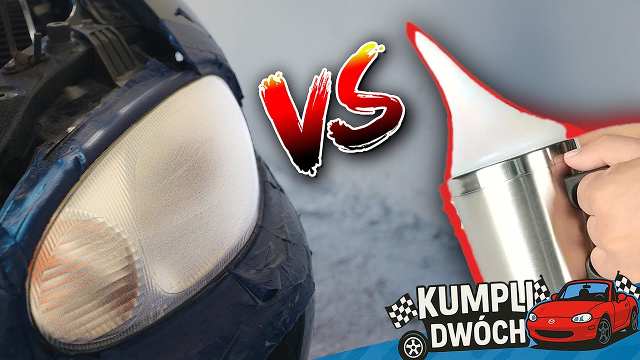 Jak TRWALE odnowić lampy samochodowe!? Garażowym sposobem przy użyciu CZAJNICZKA!