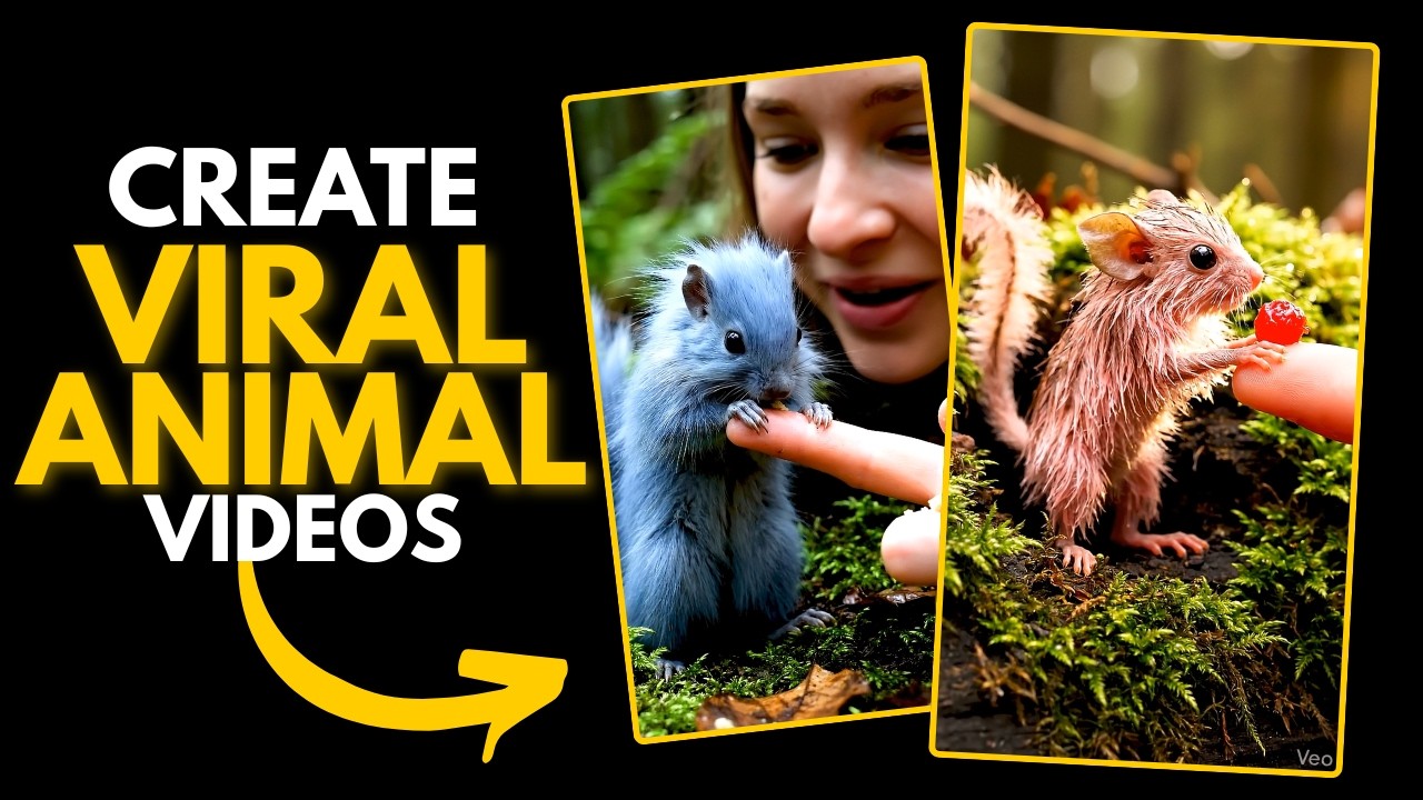 Create These Viral Animal Videos with AI (Free Tutorial)