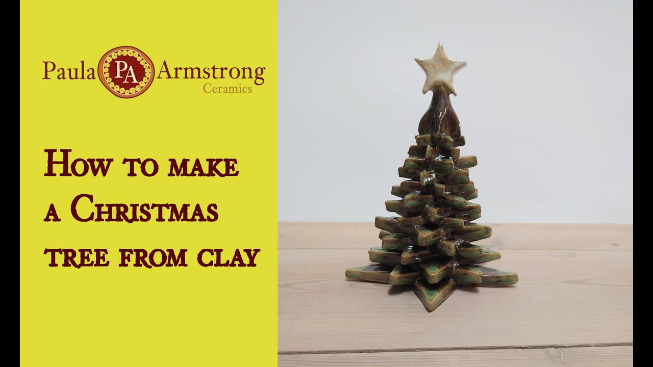 How to make a cute Christmas Tree in clay