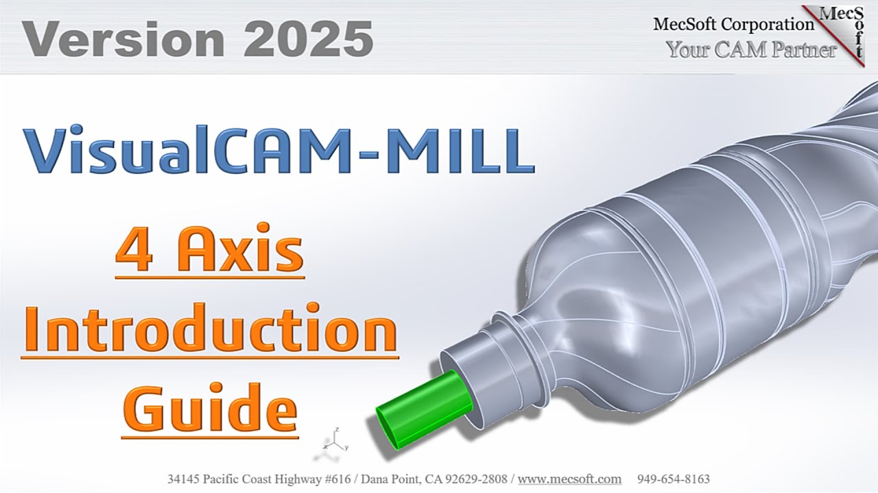 VisualCAD/CAM 2025: Introduction to 4 Axis Machining