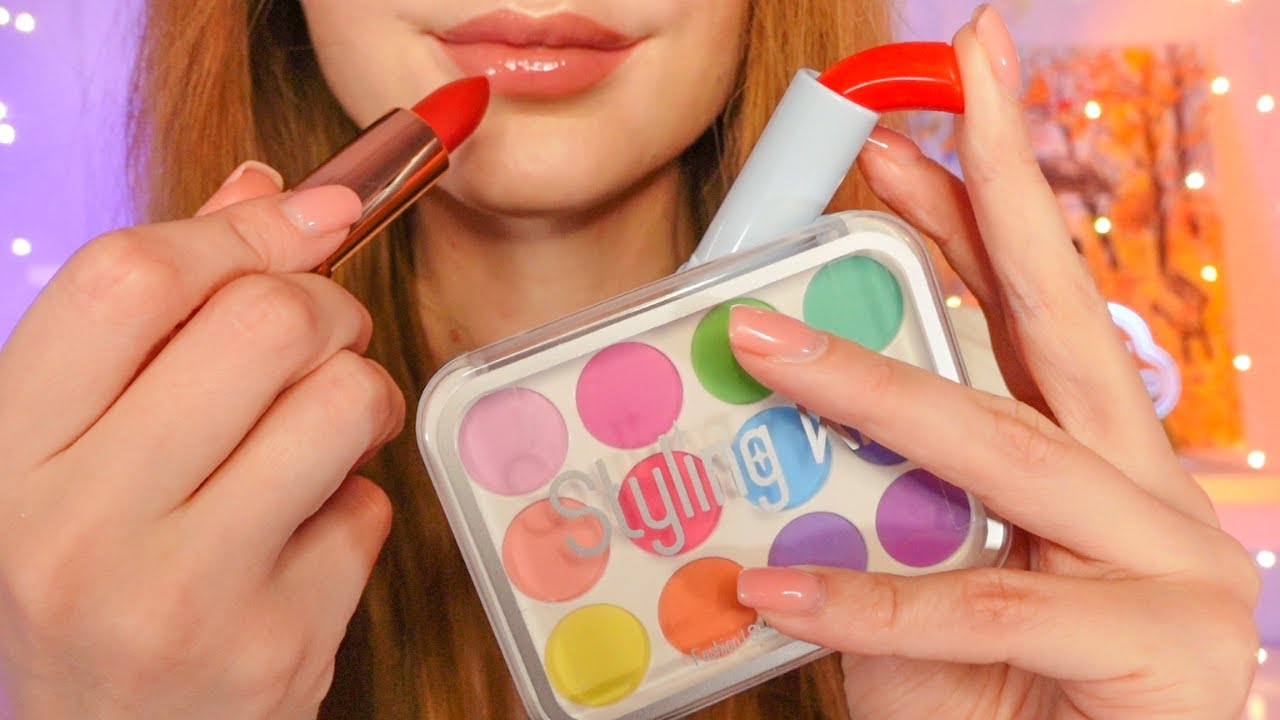 asmr doing your fake and real makeup 💄