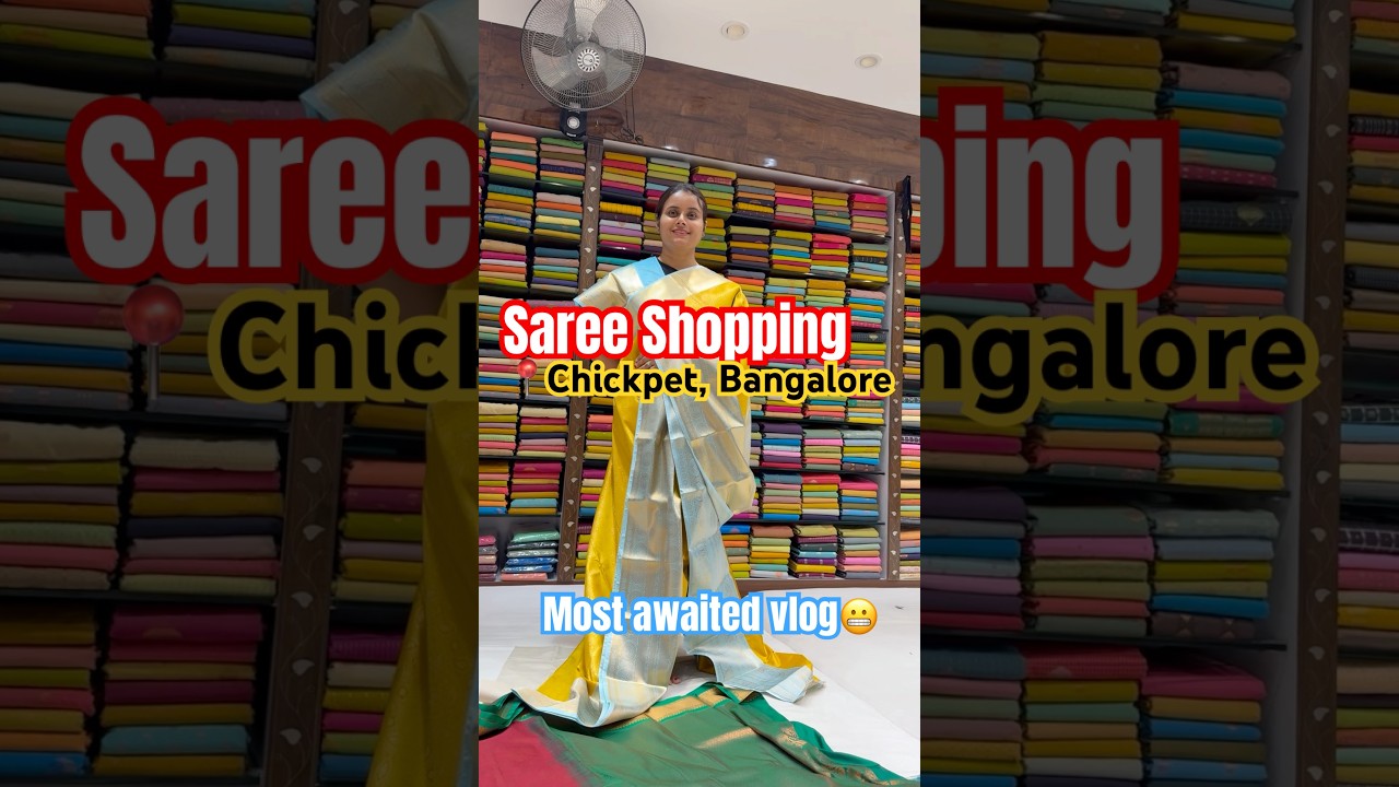 Best Silk Saree Collection, Bangalore, chickpet saree shopping #kanjivaram #silksaree #wedding #sale