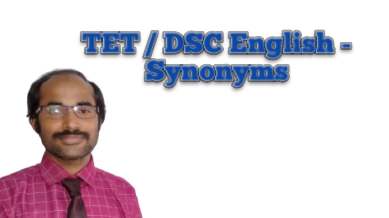 Synonyms in English |TET, DSC English Preparation | English Grammar | Vocabulary |@CareerExamMaster