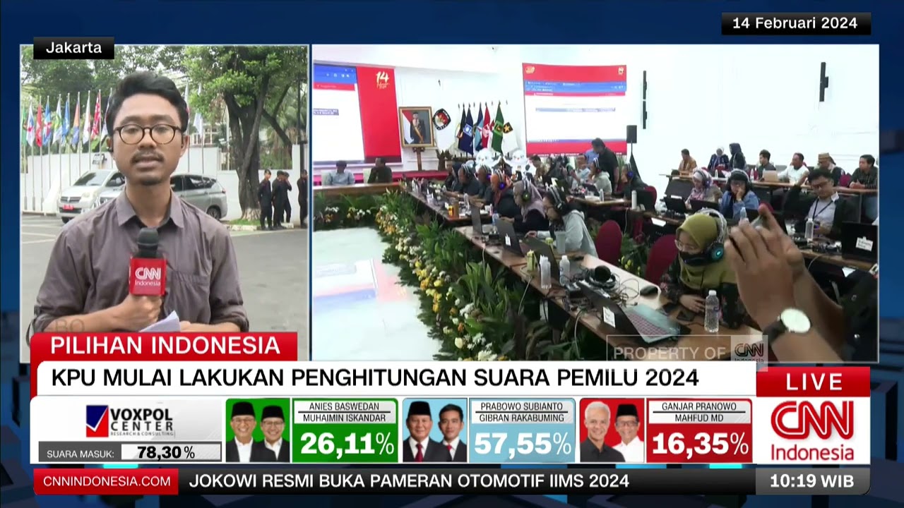 KPU Mulai Melakukan Perhitungan Suara
