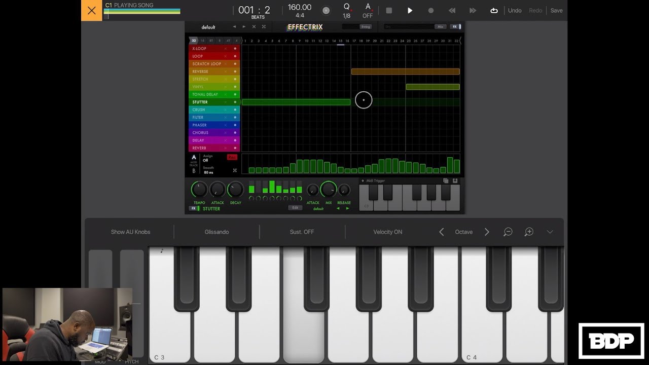 Making Fire Beat On iPad Using Effectrix Plugin and Beat Maker 3