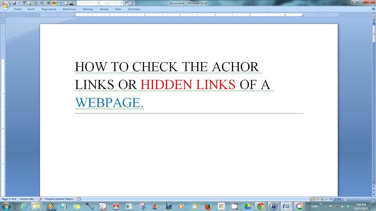 How to Find Hidden Links of a Web Page