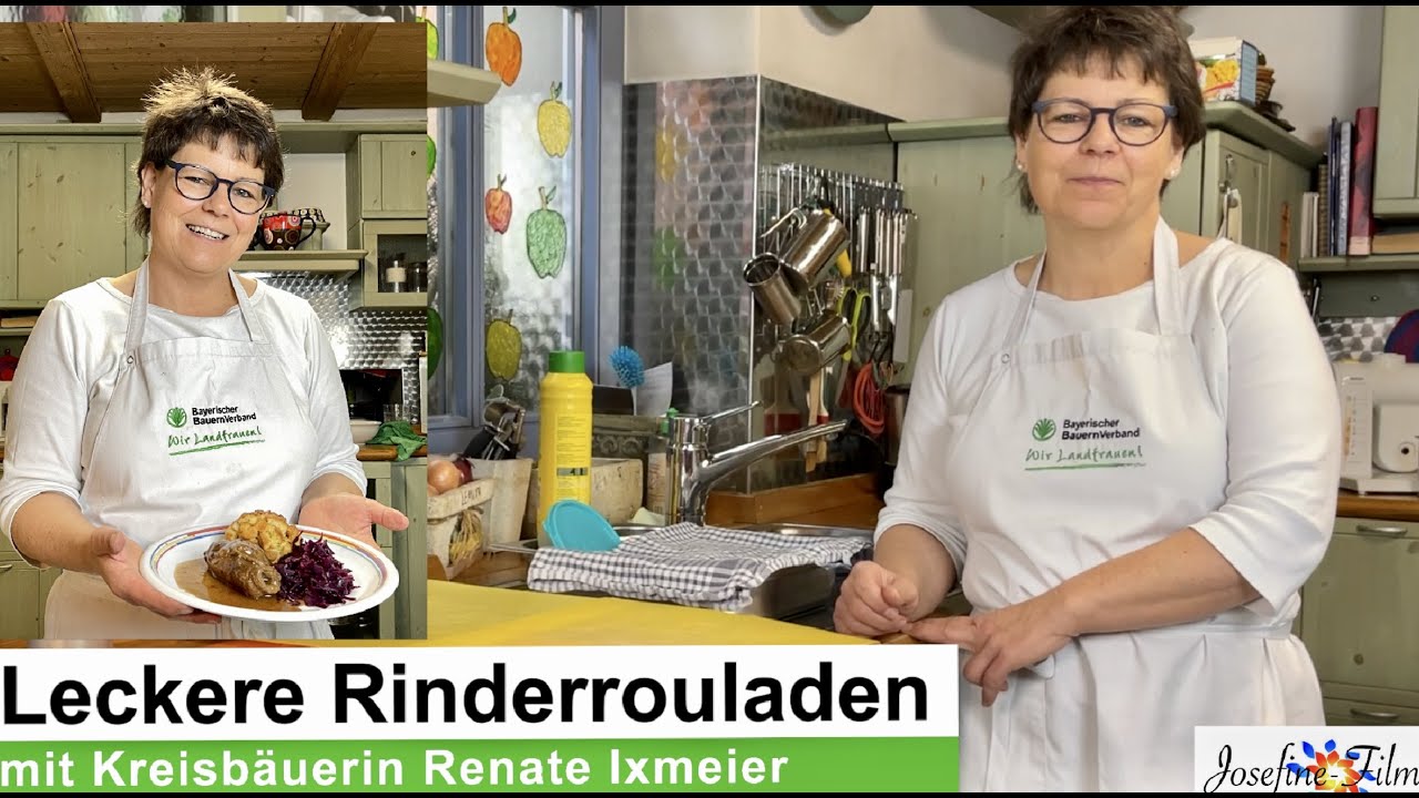 Leckere Rinderrouladen mit Kreisbäuerin Renate Ixmeier. Fachwissen und Leidenschaft in der Küche!
