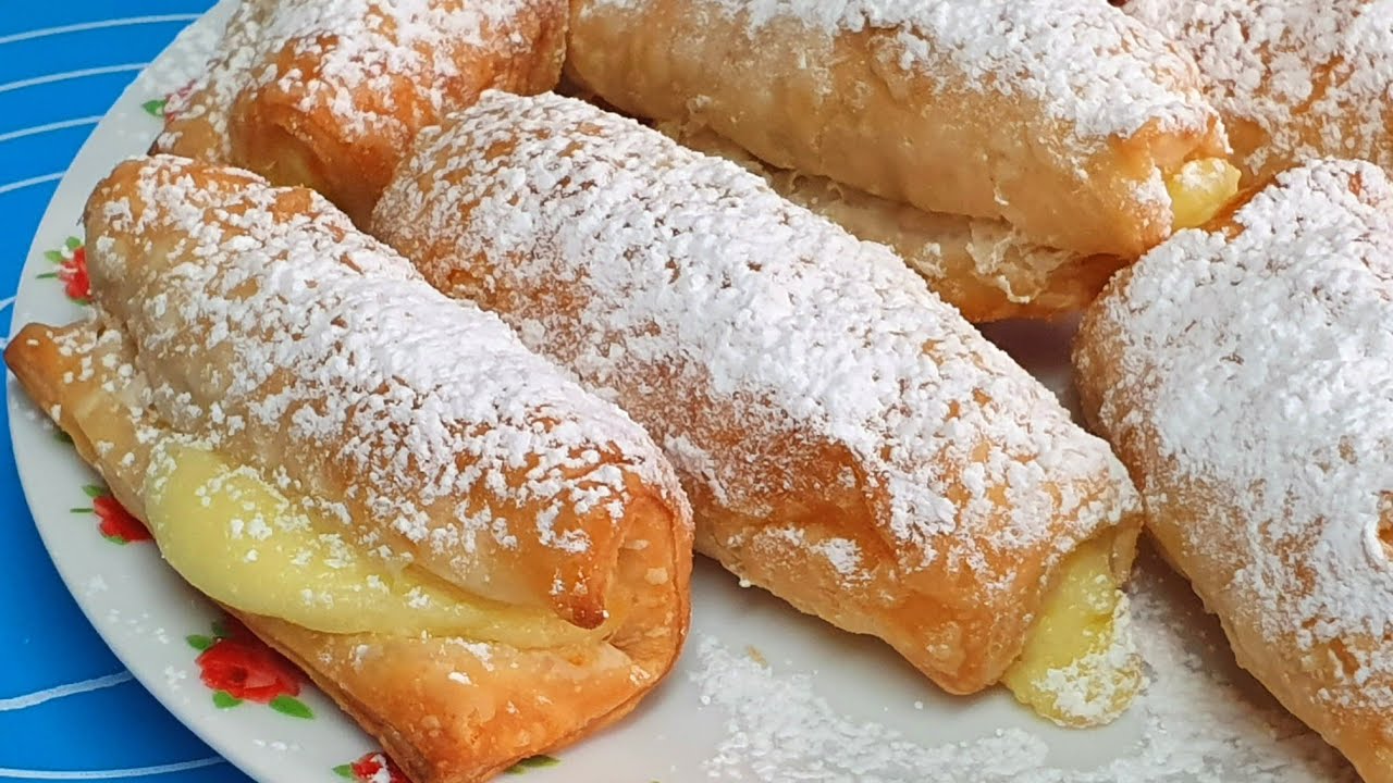 מגולגלות אצבעות בצק עם קרם וניל משגעות  @bkalykalut7