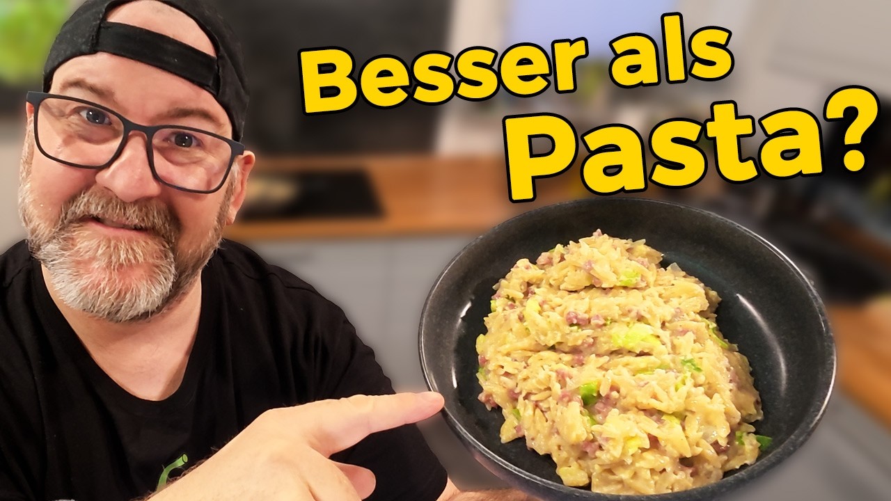 Orzo Carbonara Rezept – besser als Pasta? Schnell & unglaublich cremig