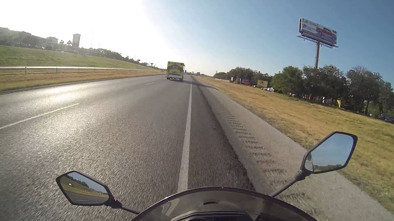 Close Call - Car Pulls into Motorcycle's Lane