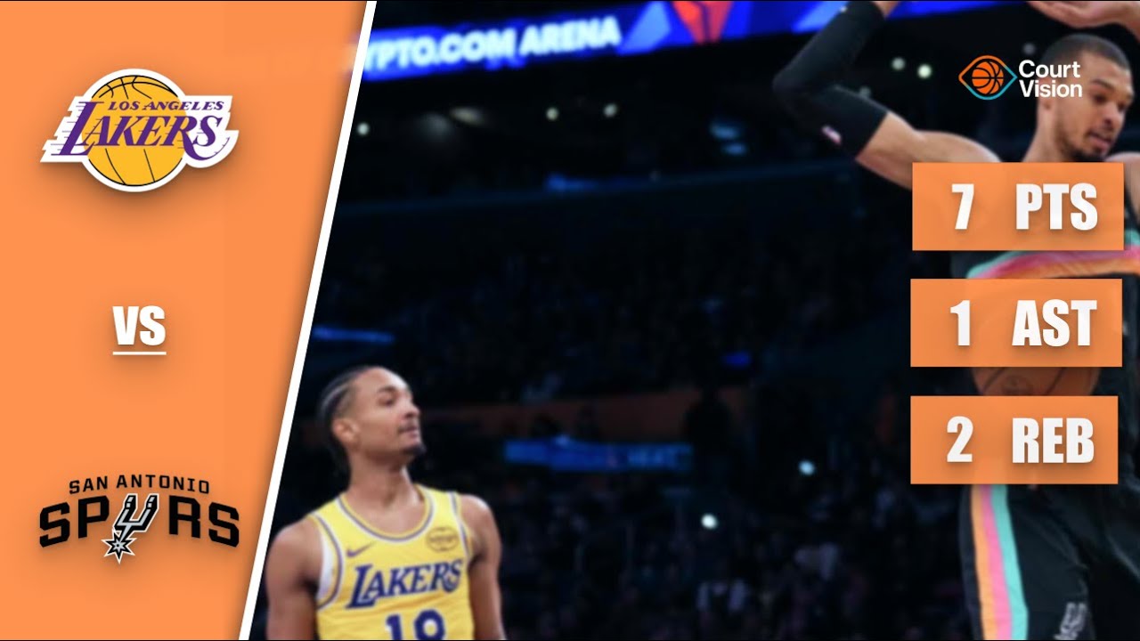 Kobe Bufkin - 7 Points, 1 Assist, 2 Rebounds vs Spurs - 2025-26 Regular Season