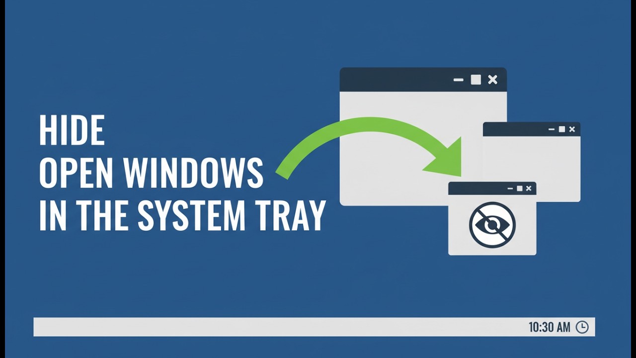 Minimize Apps to the System Tray Like a Pro &mdash; Instantly Hide Any Window