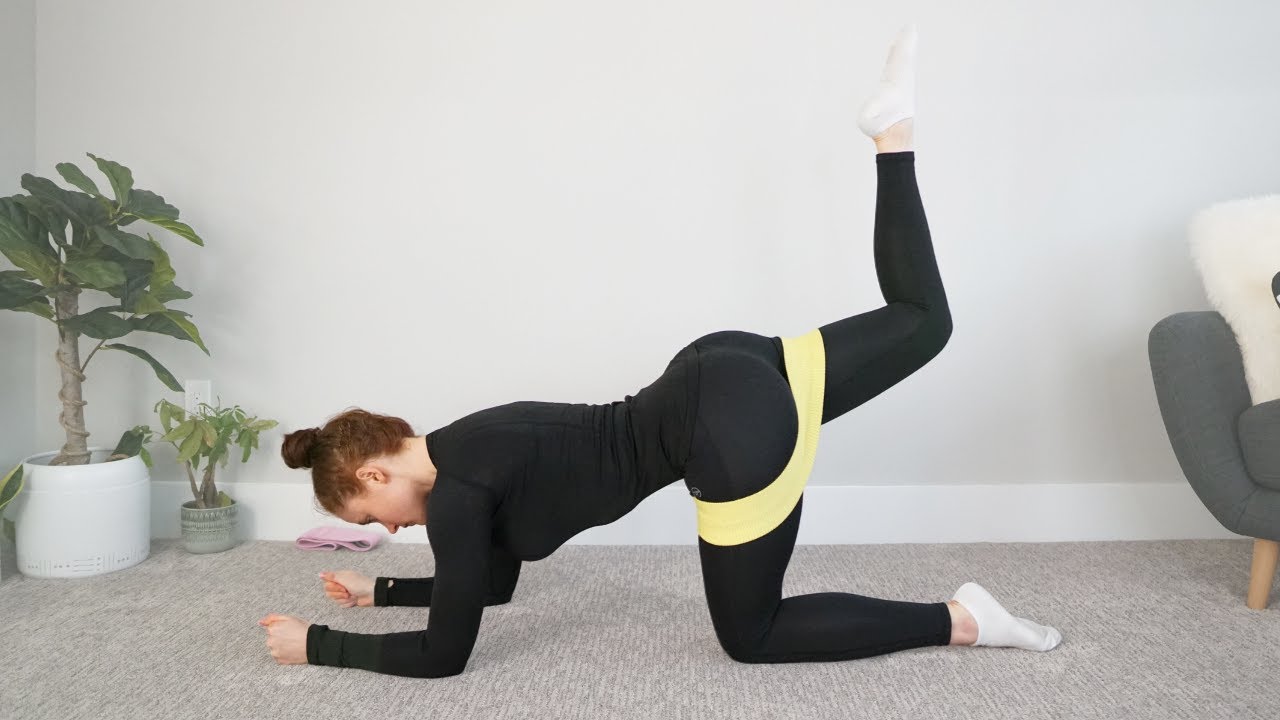 10 MIN BAND BOOTY WORKOUT (Knee-Friendly Glute Workout, No Squats)
