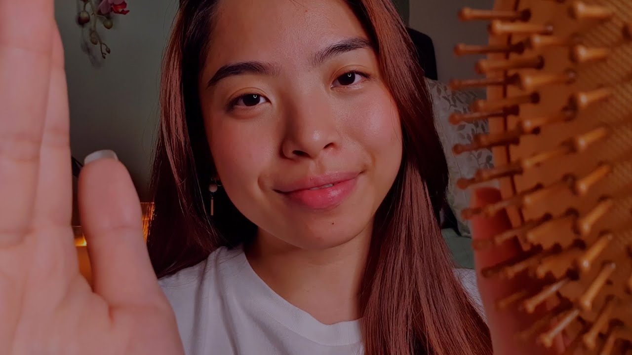 ASMR Brushing Your Hair Until You Fall Asleep 💗 Slow & Gentle (Layered Sounds)